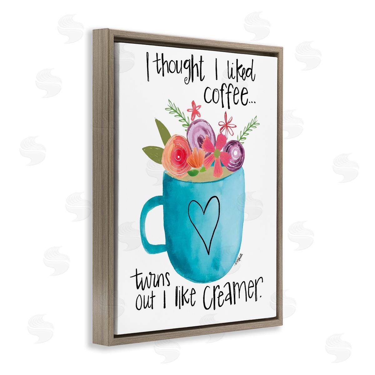 Katie Doucette Thought I Liked Coffe_sidee Phrase Kitchen Creamer Joke