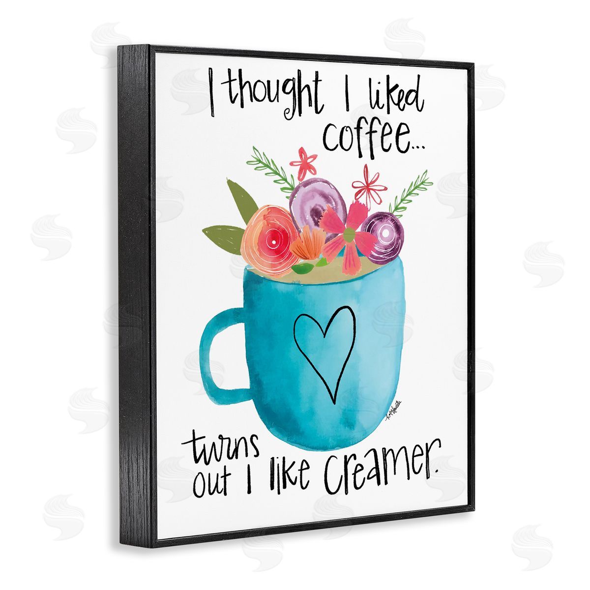 Katie Doucette Thought I Liked Coffe_sidee Phrase Kitchen Creamer Joke