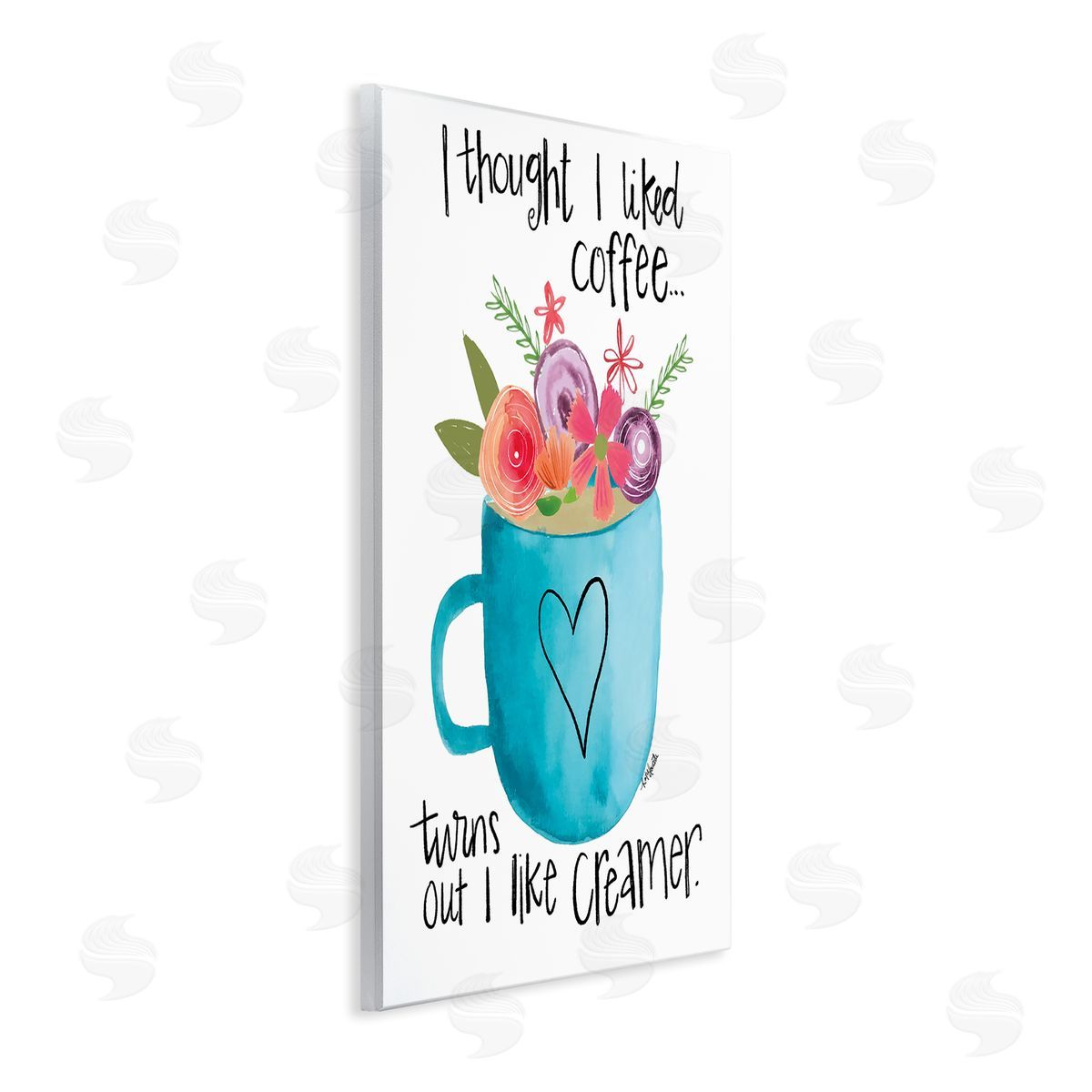 Katie Doucette Thought I Liked Coffe_sidee Phrase Kitchen Creamer Joke