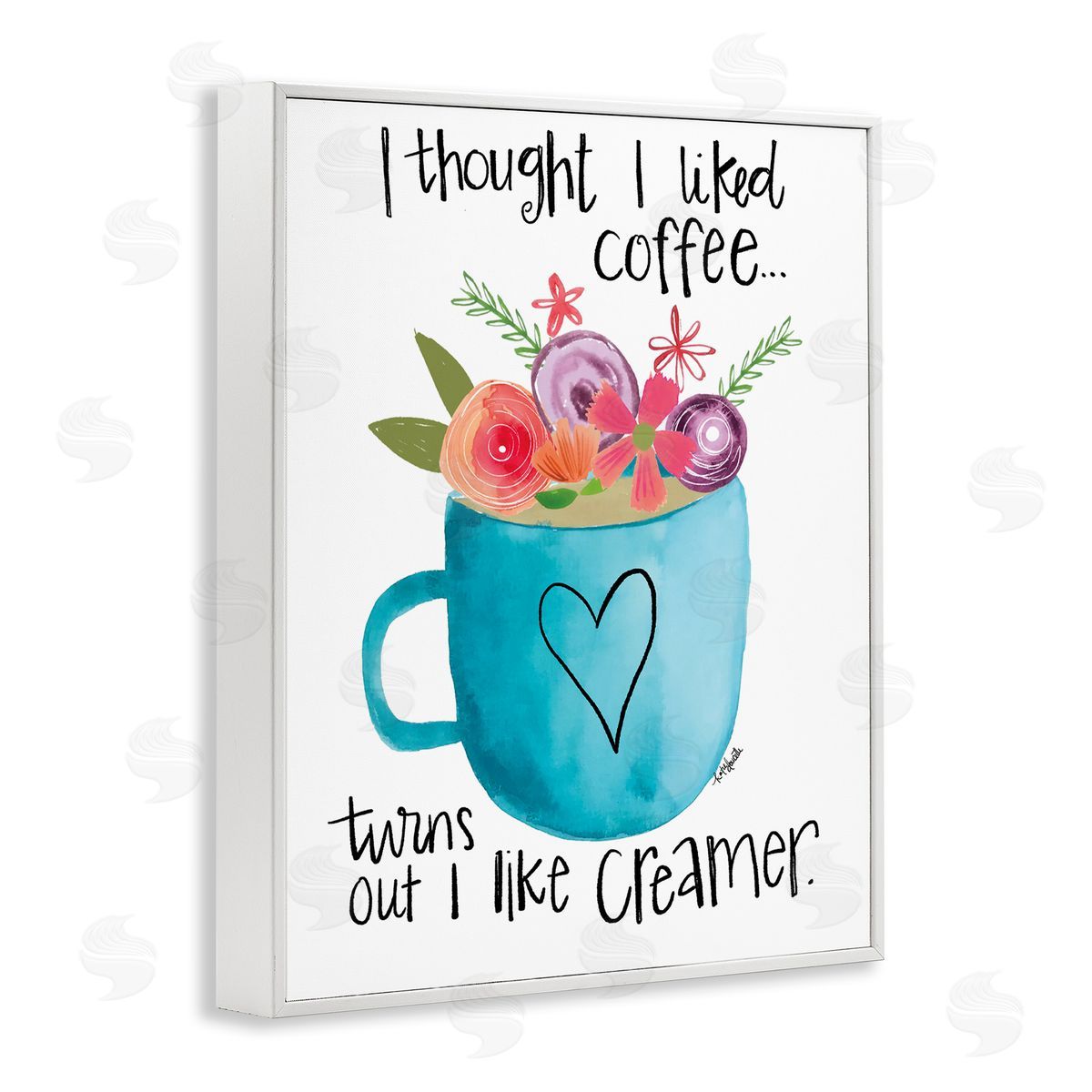 Katie Doucette Thought I Liked Coffe_sidee Phrase Kitchen Creamer Joke