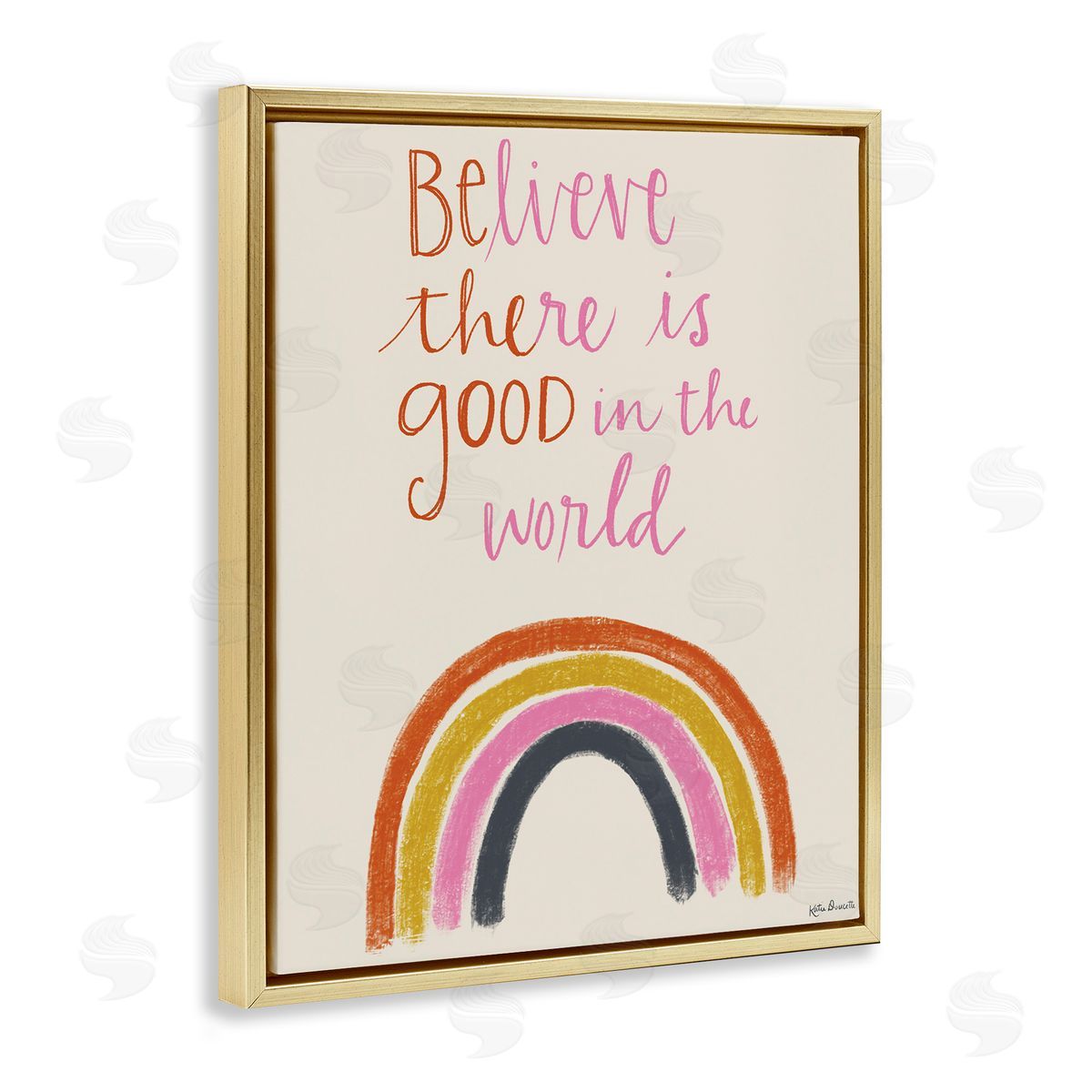 Katie Doucette Be The Good Rainbow Phrase Playful Script Typography