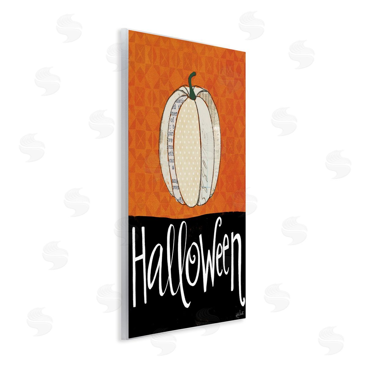 Katie Doucette Halloween Festive Holiday Greeting Patterned Pumpkin Gourd