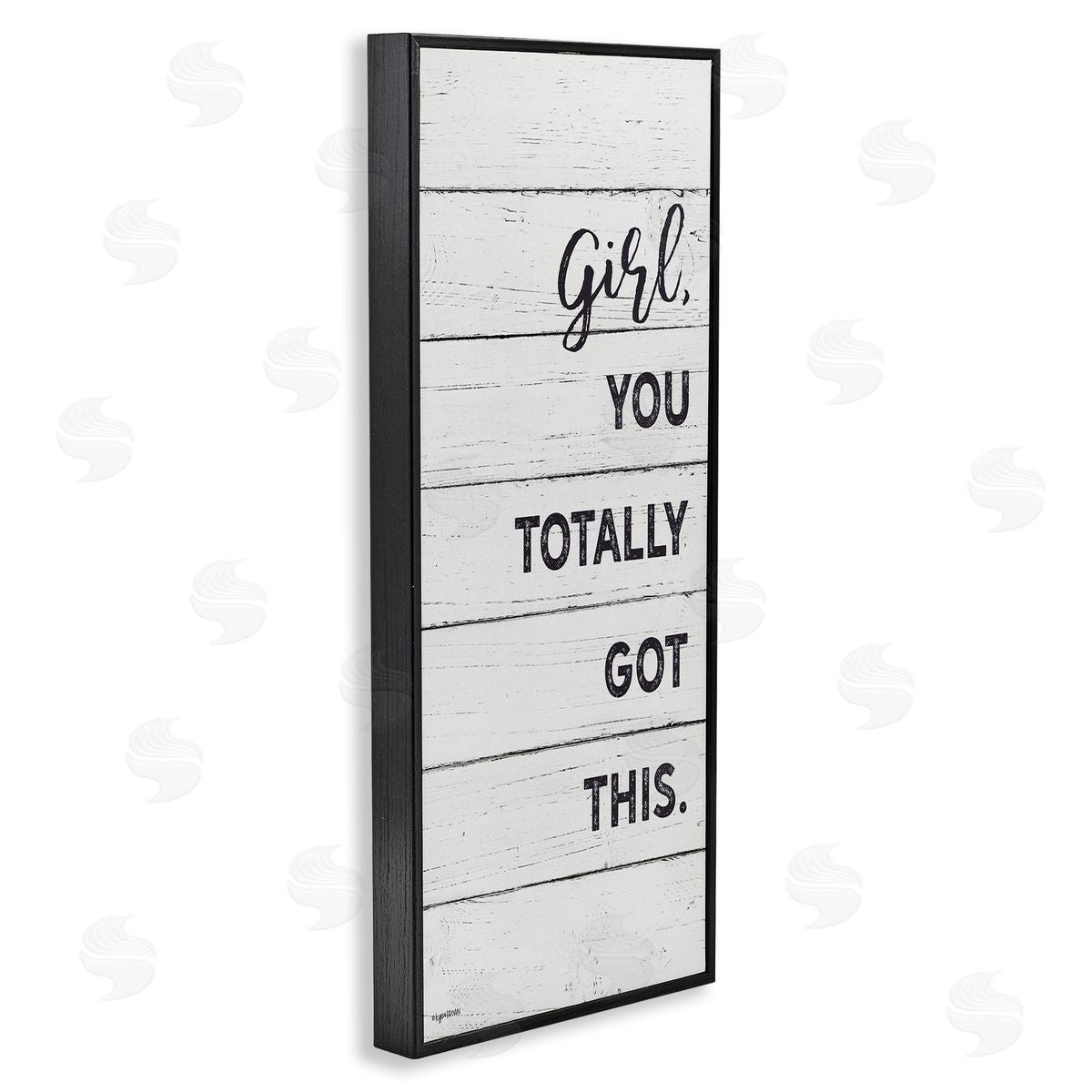 Lady Louise Designs Girl You Totally Got This Phrase Minimal Plank Pattern