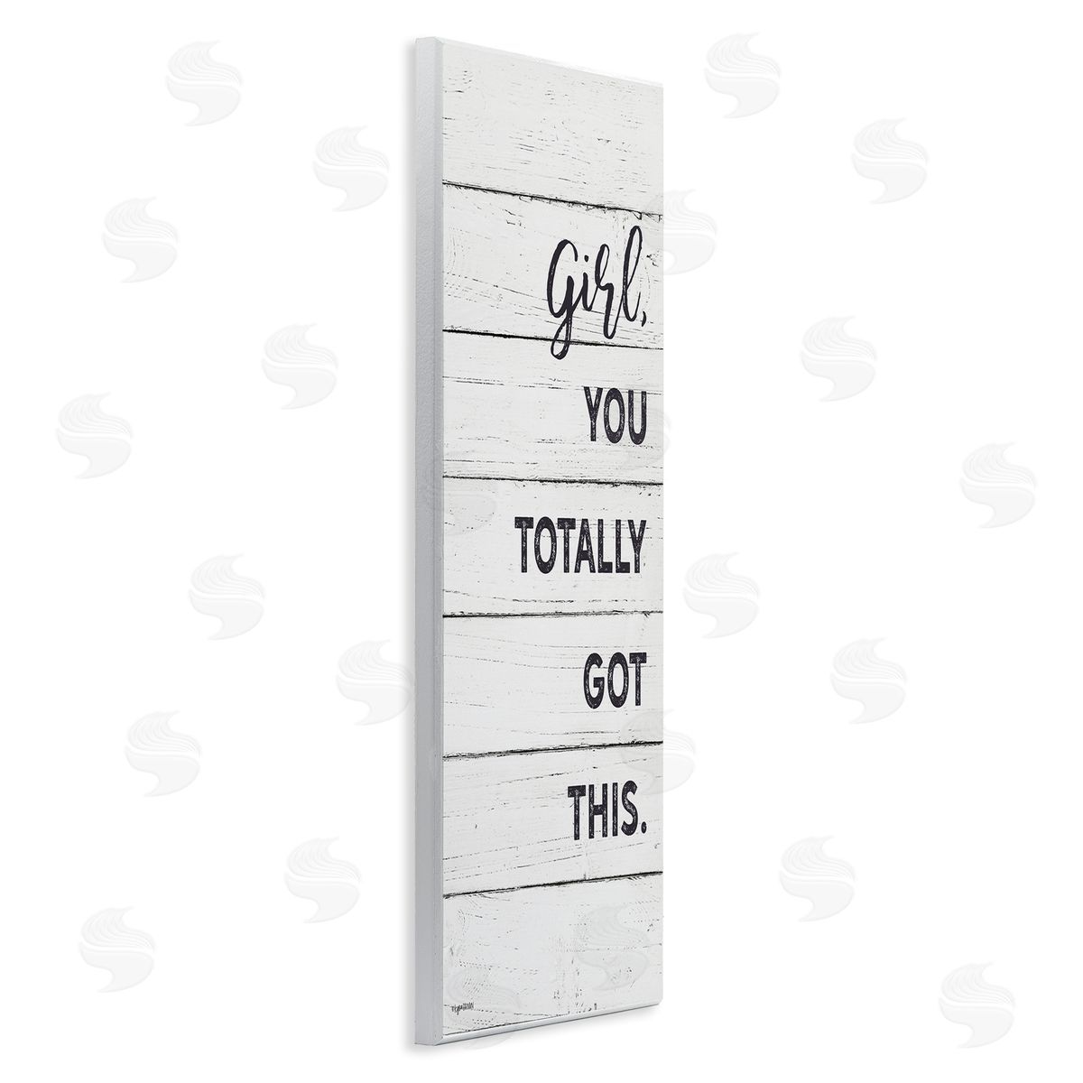 Lady Louise Designs Girl You Totally Got This Phrase Minimal Plank Pattern