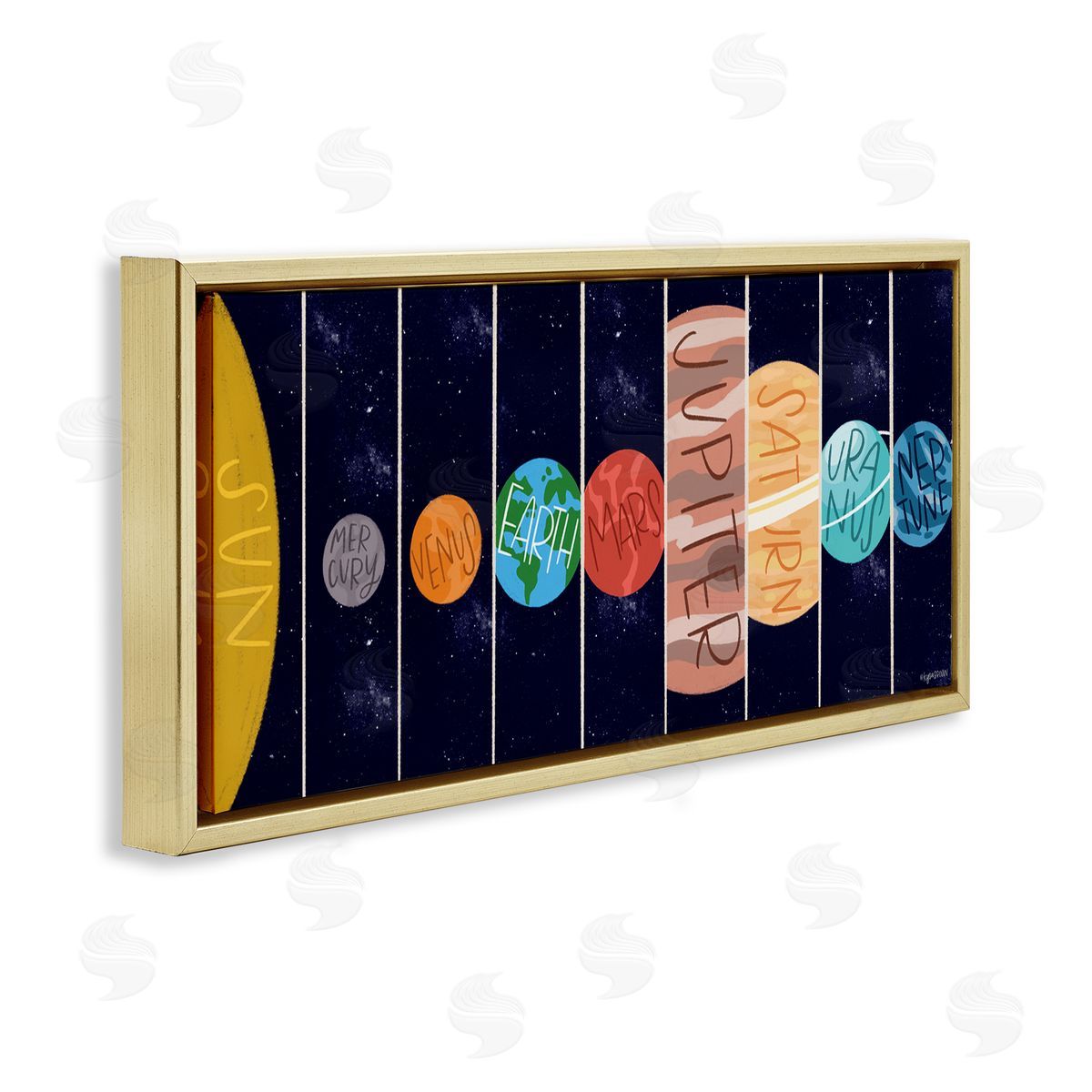 Lady Louise Designs Playful Milky Way Galaxy Planets Kid's Sun Orbit