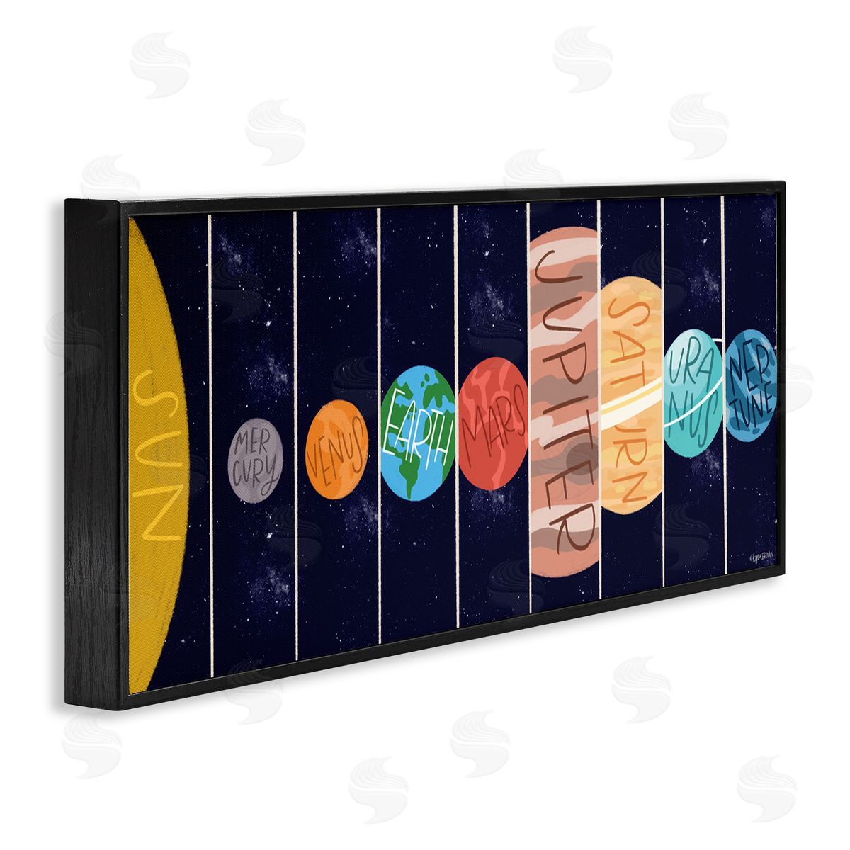 Lady Louise Designs Playful Milky Way Galaxy Planets Kid's Sun Orbit