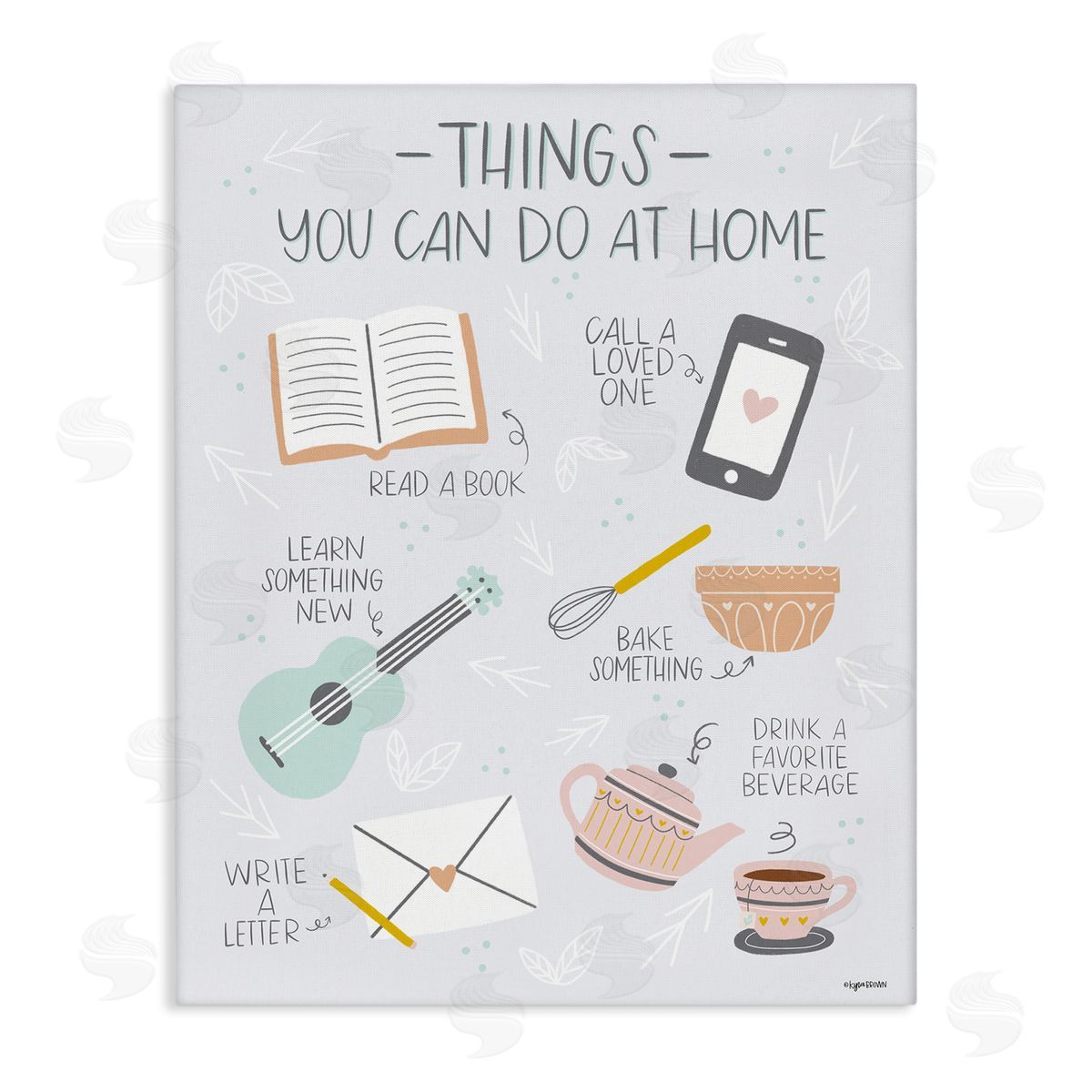 Lady Louise Designs Things To Do At Home Illustrated Self Care Guide