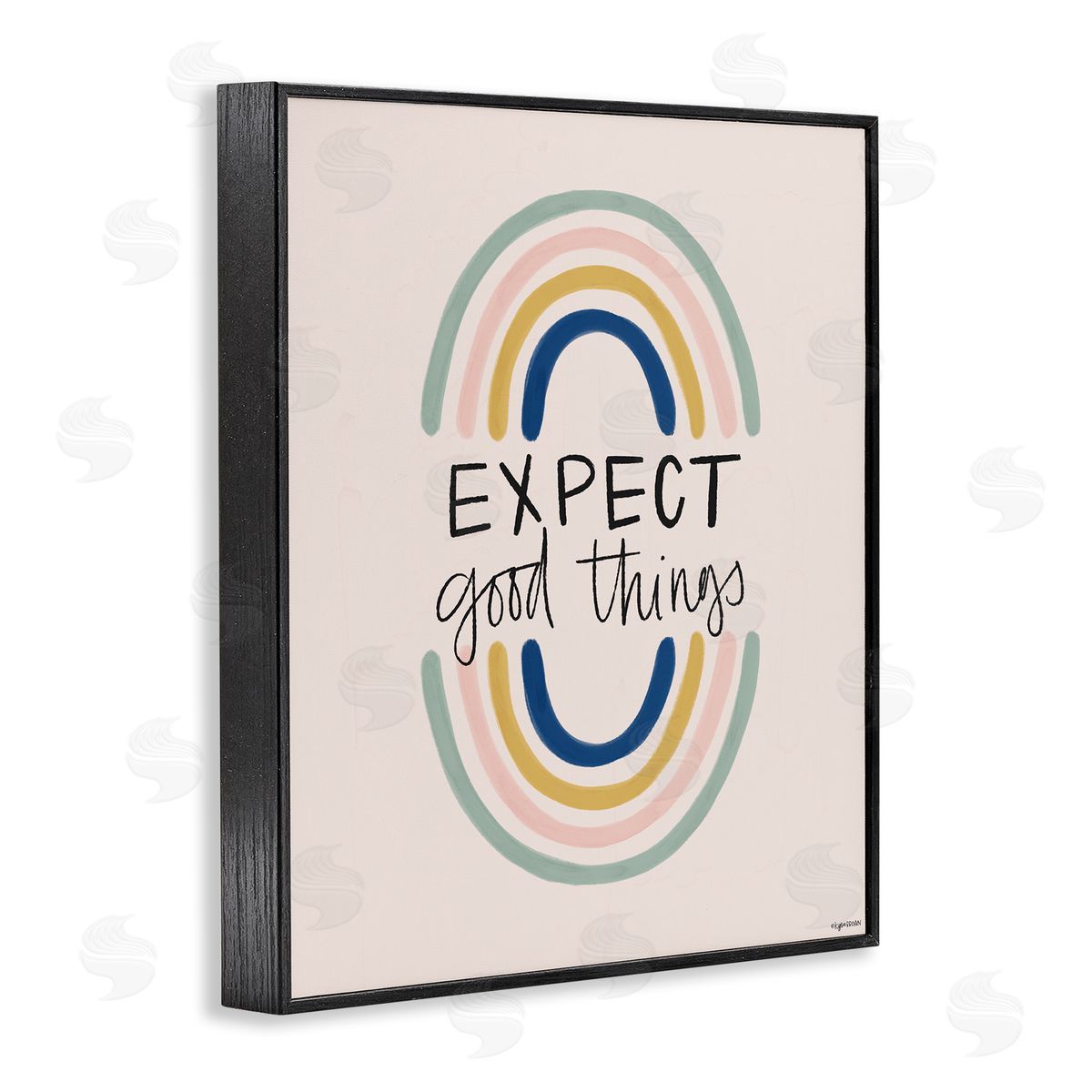 Lady Louise Designs Expect Good Things Phrase Double Rainbow Reflection