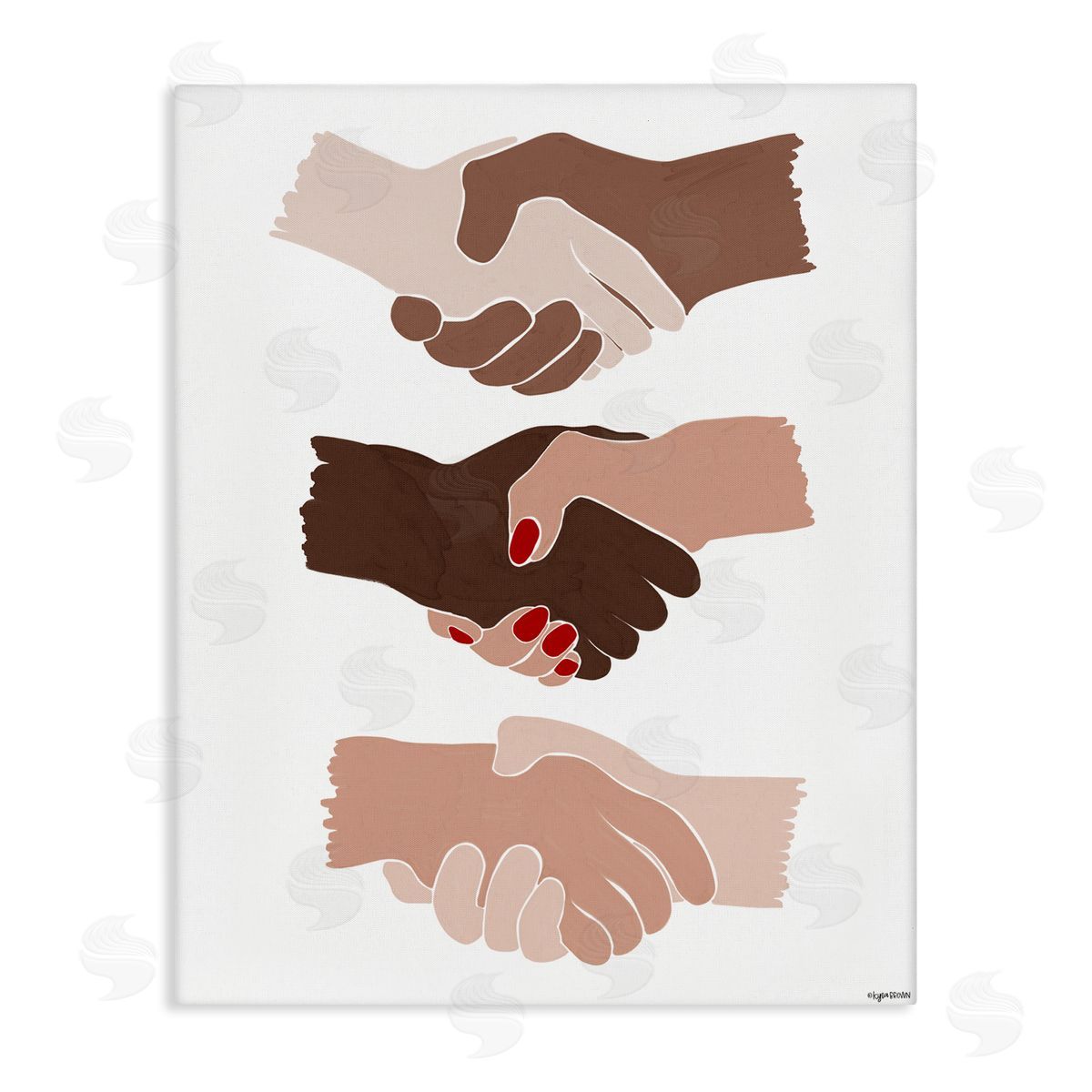 Lady Louise Designs Shaking Hands Inclusivity Motivation Diverse Cultures