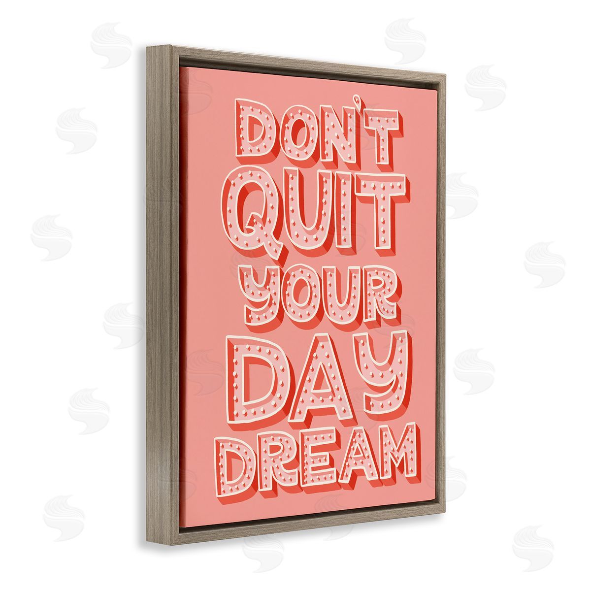 Kristina Hultkrantz Don't Quit Your Day Dream Bold Pink Typography