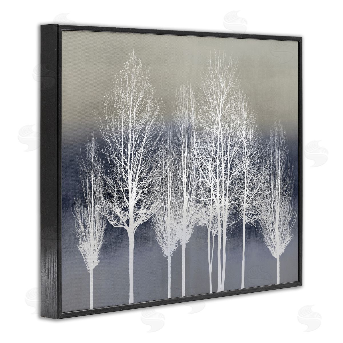 Kate Bennett Modern Tree Forest Winter Landscape over Pattern