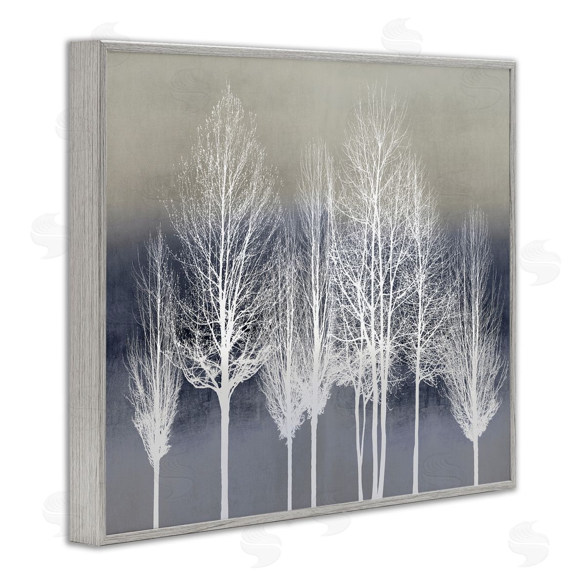 Kate Bennett Modern Tree Forest Winter Landscape over Pattern