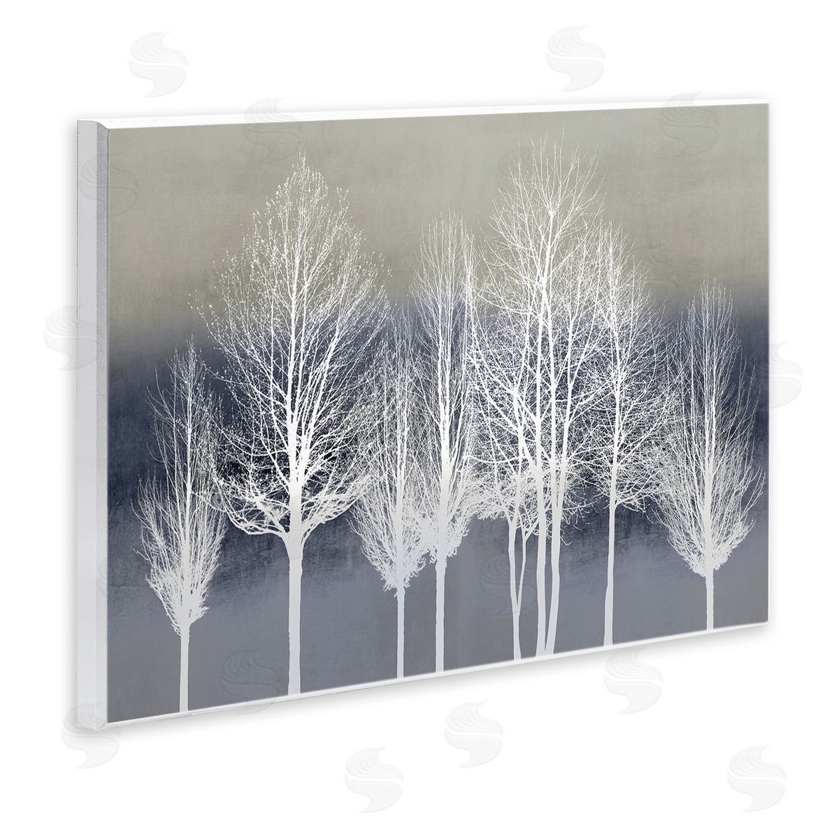 Kate Bennett Modern Tree Forest Winter Landscape over Pattern
