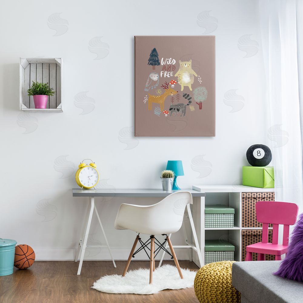 Lisa Barlow Wild and fr_sideee Kid's Forest Beer Owl Racoon