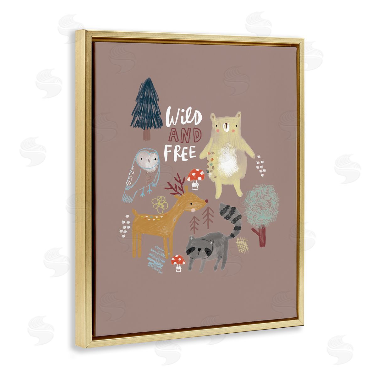 Lisa Barlow Wild and fr_sideee Kid's Forest Beer Owl Racoon