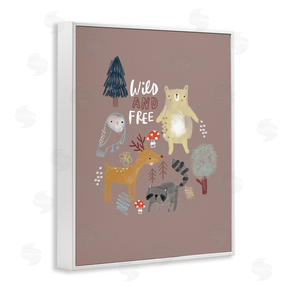 Lisa Barlow Wild and fr_sideee Kid's Forest Beer Owl Racoon