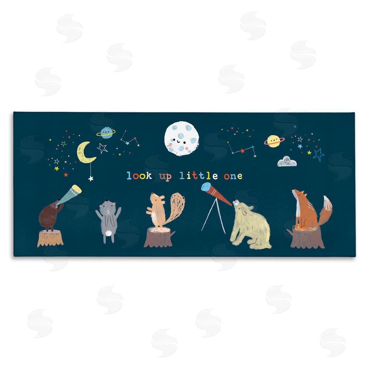 Lisa Barlow Look Up Little One Forest Animals under Starry Sky