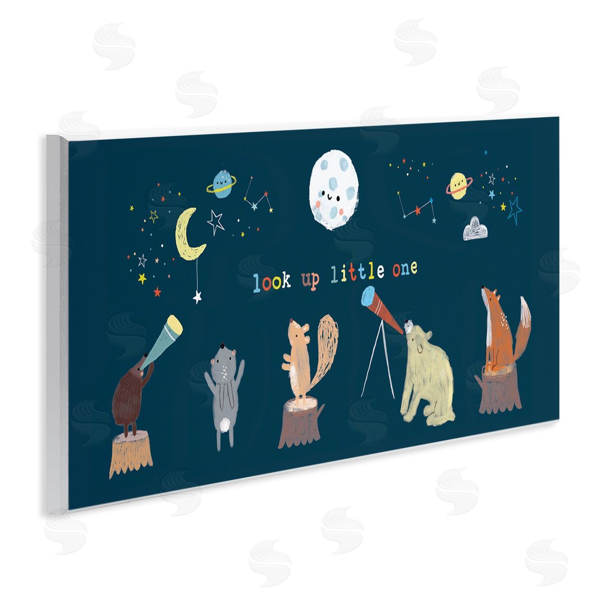 Lisa Barlow Look Up Little One Forest Animals under Starry Sky