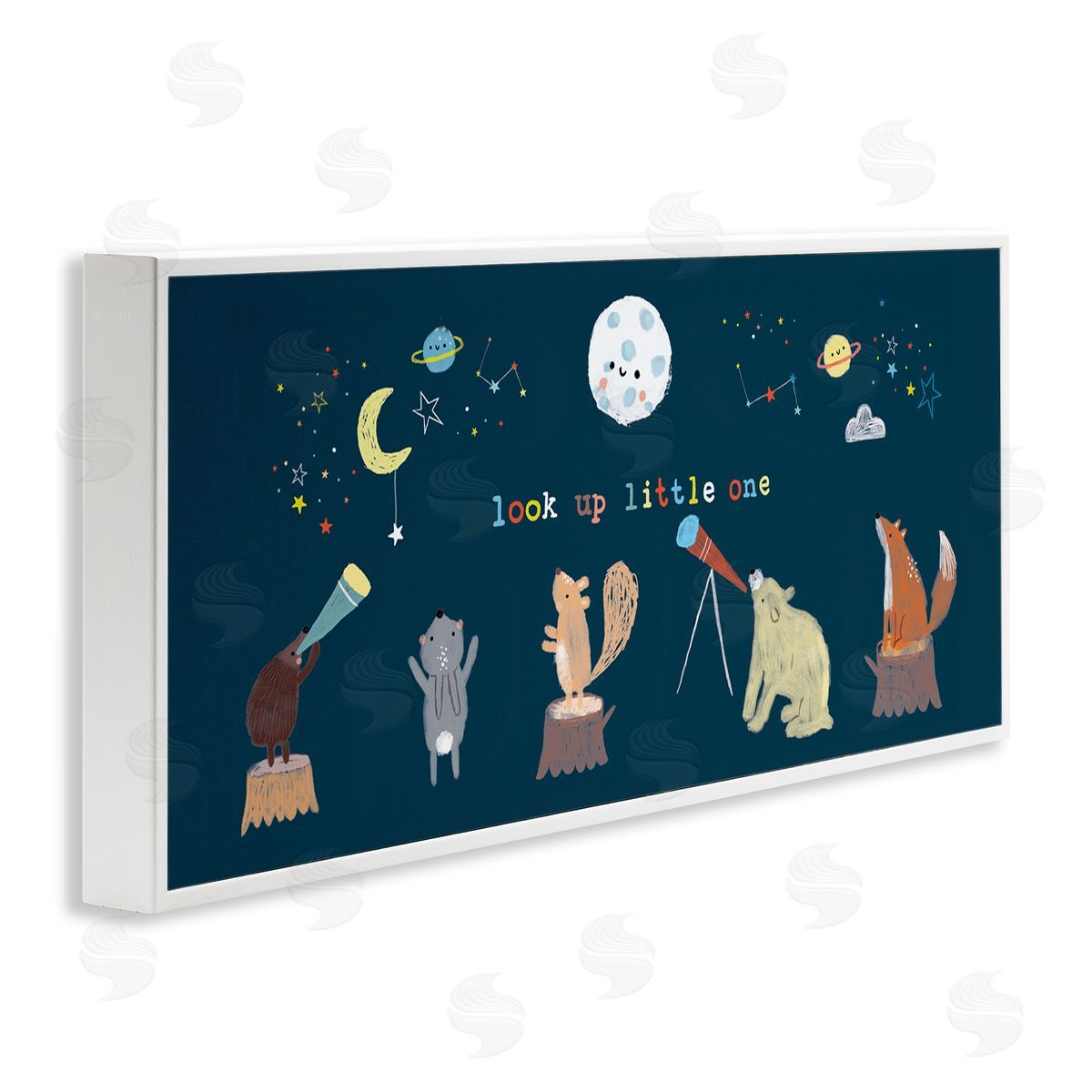 Lisa Barlow Look Up Little One Forest Animals under Starry Sky