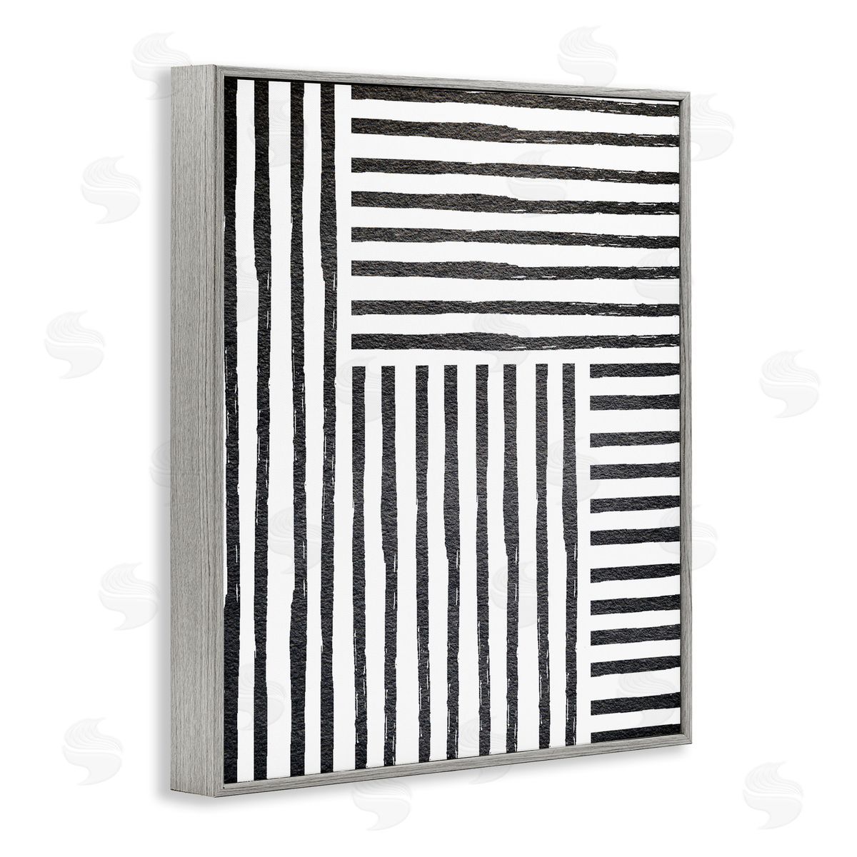 Leah Straatsma Dominant Patterned Perpendicular Lines Modern Minimal Abstraction