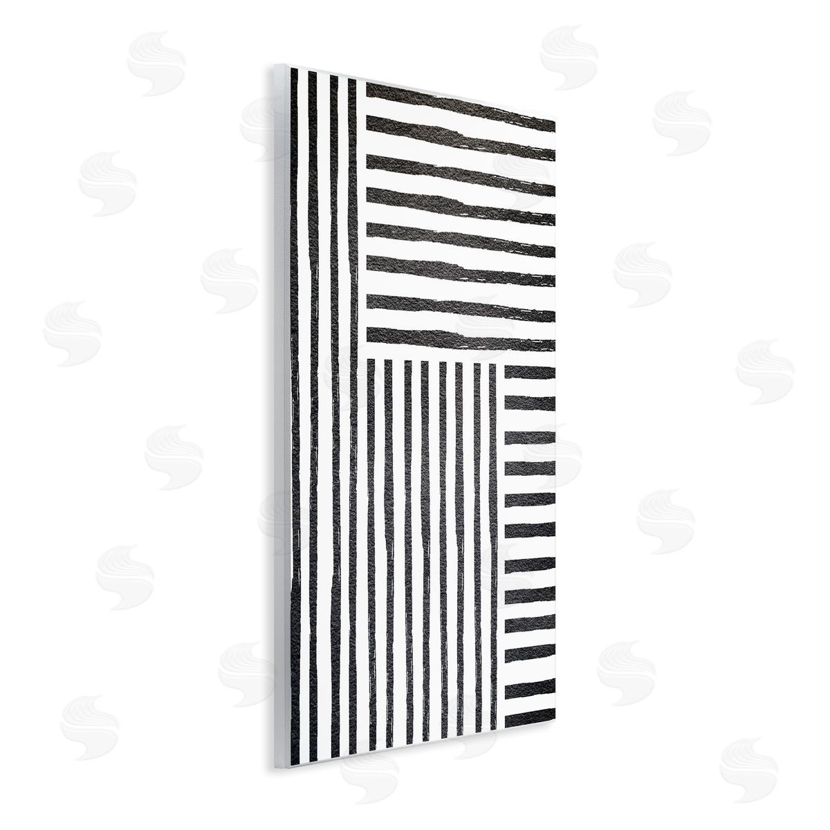 Leah Straatsma Dominant Patterned Perpendicular Lines Modern Minimal Abstraction