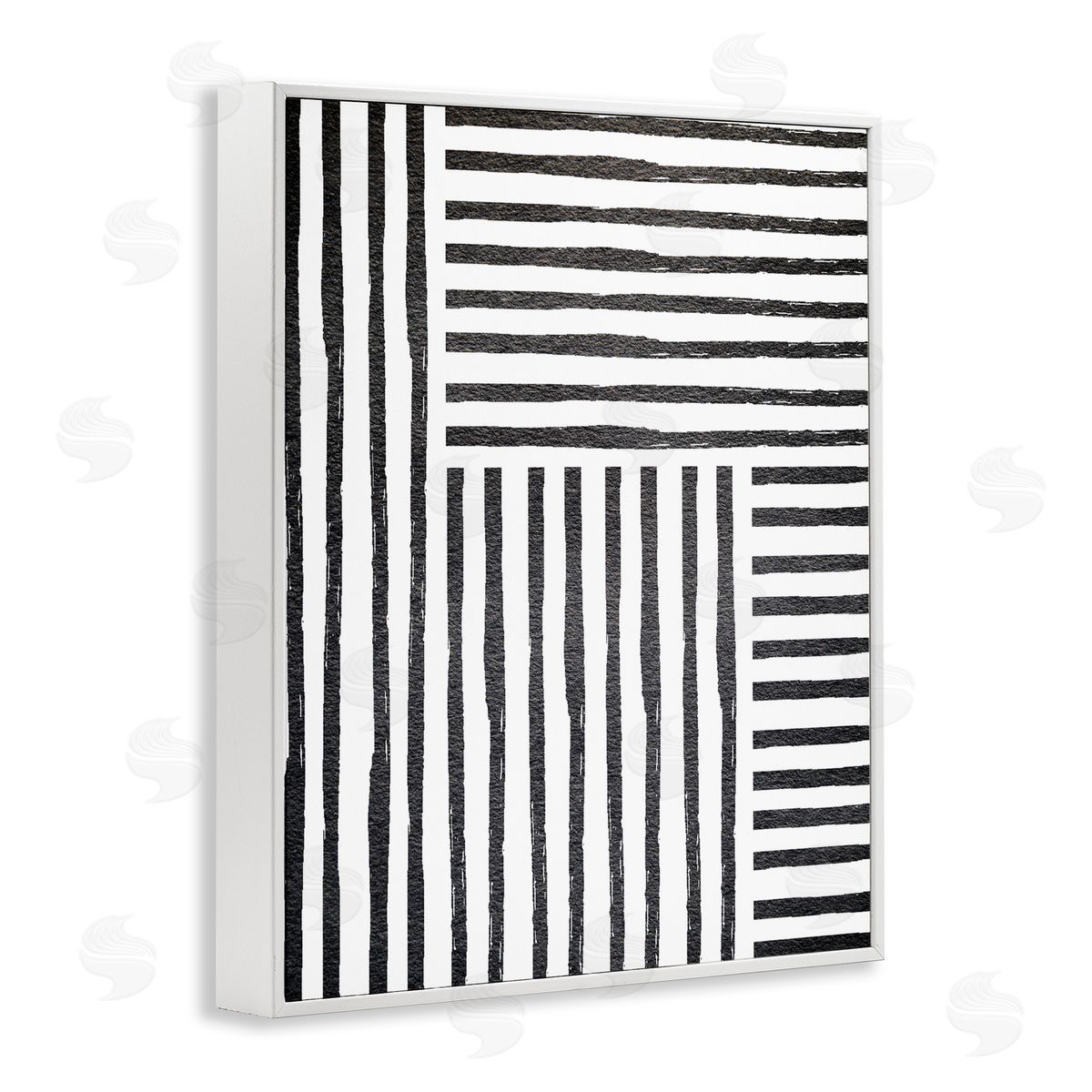 Leah Straatsma Dominant Patterned Perpendicular Lines Modern Minimal Abstraction