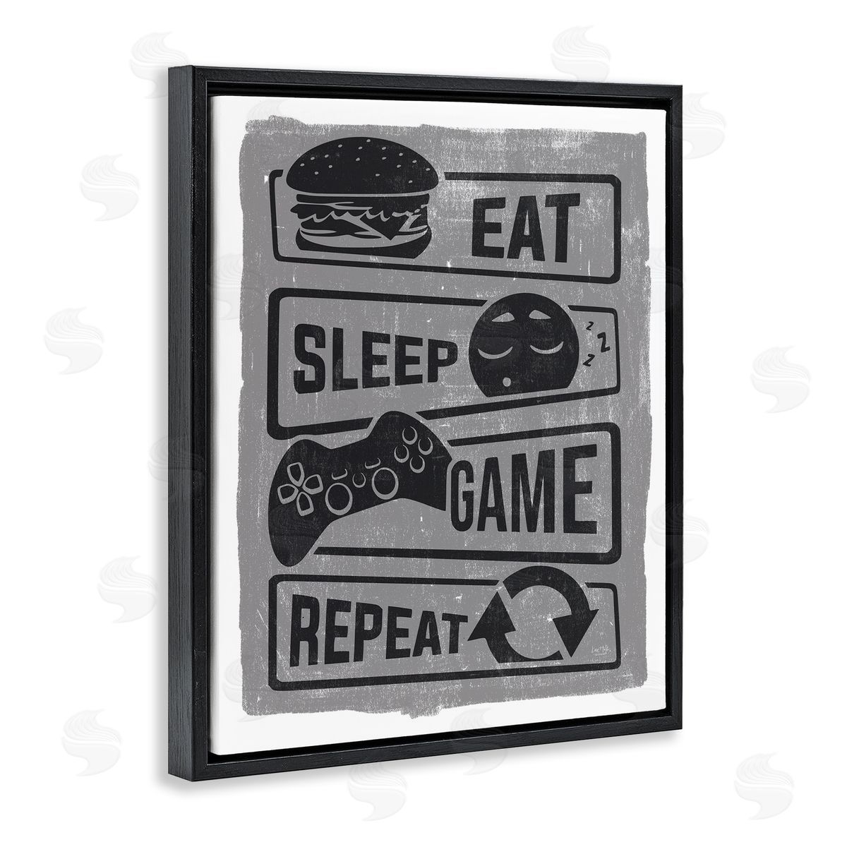 Lux + Me Designs Eat Sleep Game Repeat Phrases Video Gamer Icons