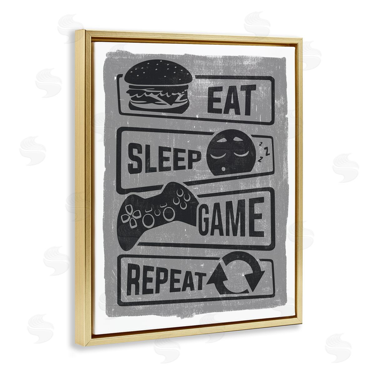 Lux + Me Designs Eat Sleep Game Repeat Phrases Video Gamer Icons