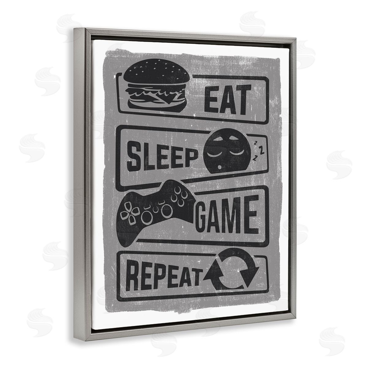 Lux + Me Designs Eat Sleep Game Repeat Phrases Video Gamer Icons