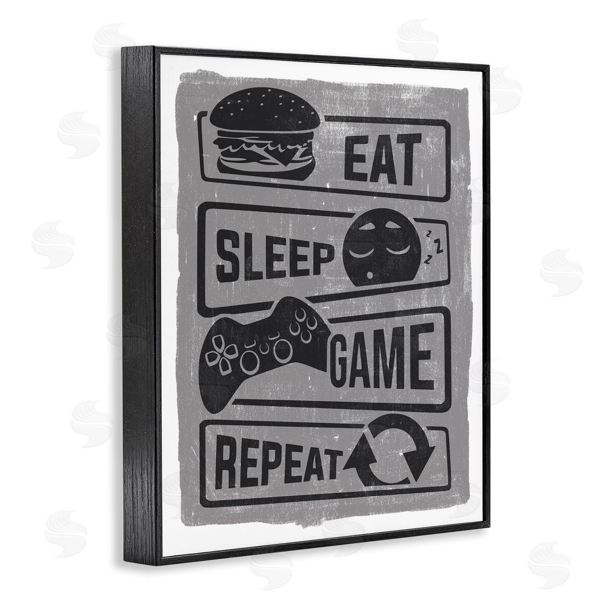 Lux + Me Designs Eat Sleep Game Repeat Phrases Video Gamer Icons