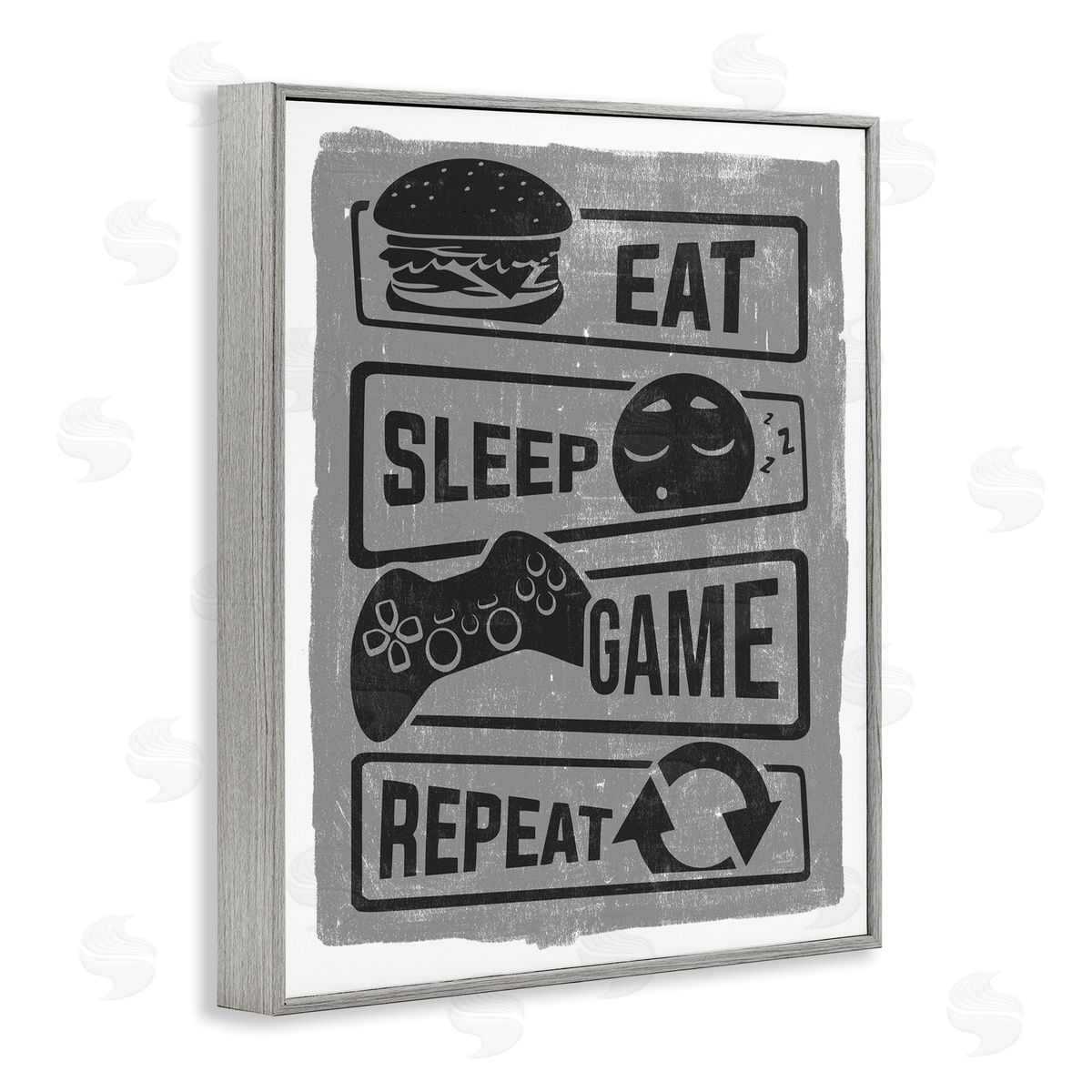 Lux + Me Designs Eat Sleep Game Repeat Phrases Video Gamer Icons