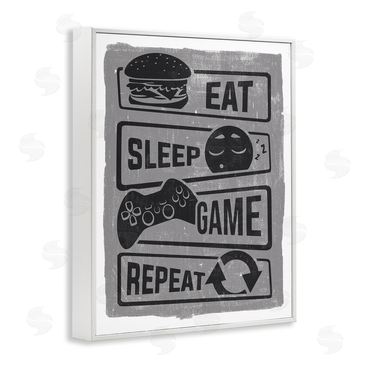 Lux + Me Designs Eat Sleep Game Repeat Phrases Video Gamer Icons