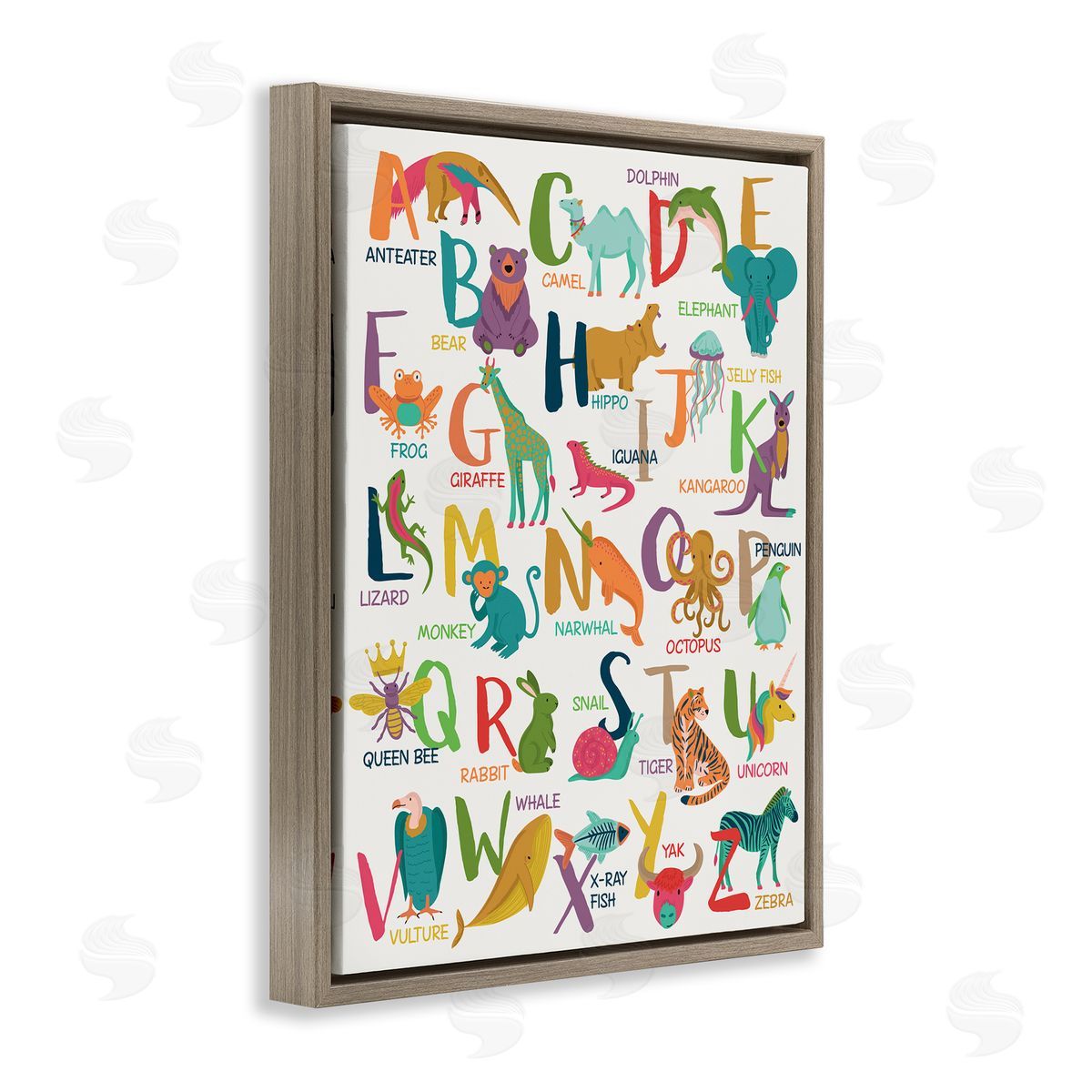 Lisa Perry Whitebutton Joyful Animal Alphabet Kid's Playful ABC Typography