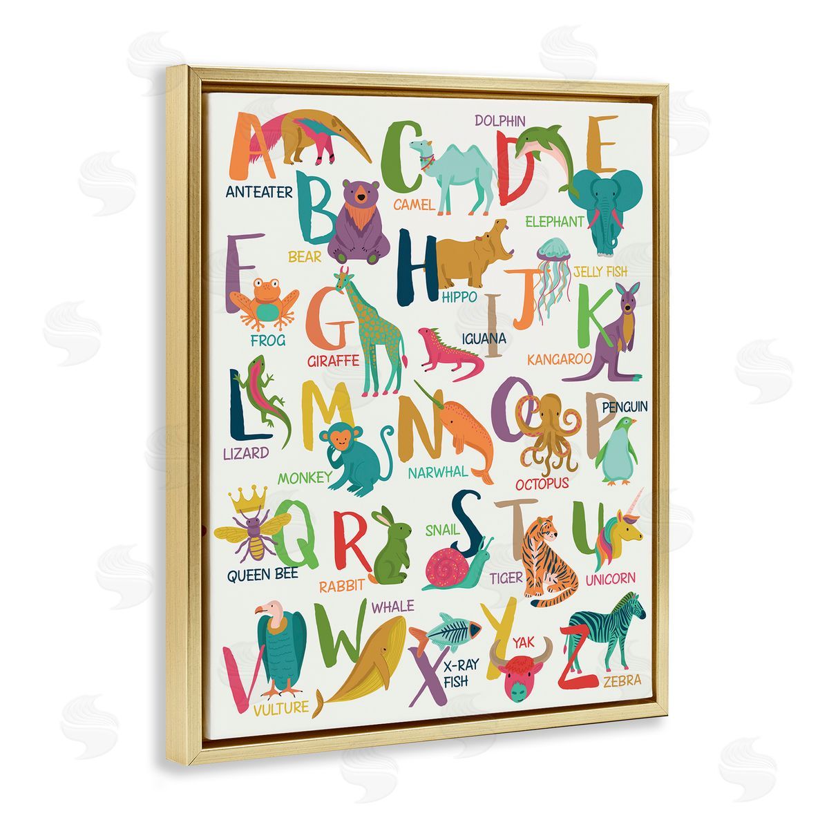 Lisa Perry Whitebutton Joyful Animal Alphabet Kid's Playful ABC Typography