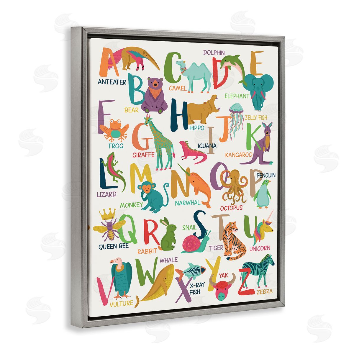 Lisa Perry Whitebutton Joyful Animal Alphabet Kid's Playful ABC Typography