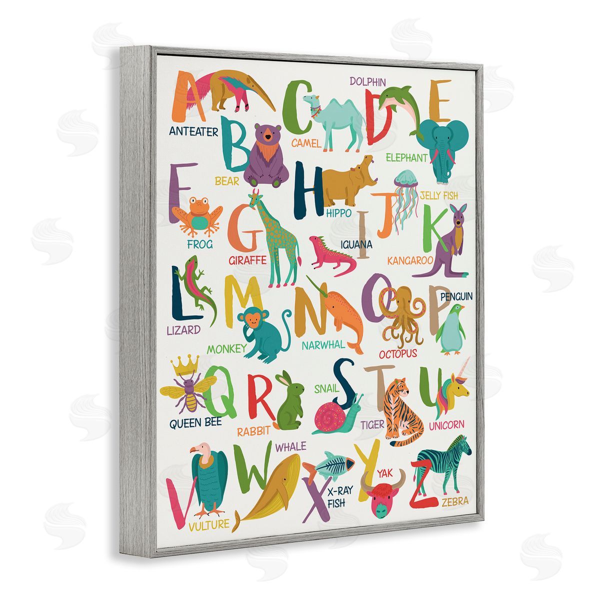 Lisa Perry Whitebutton Joyful Animal Alphabet Kid's Playful ABC Typography