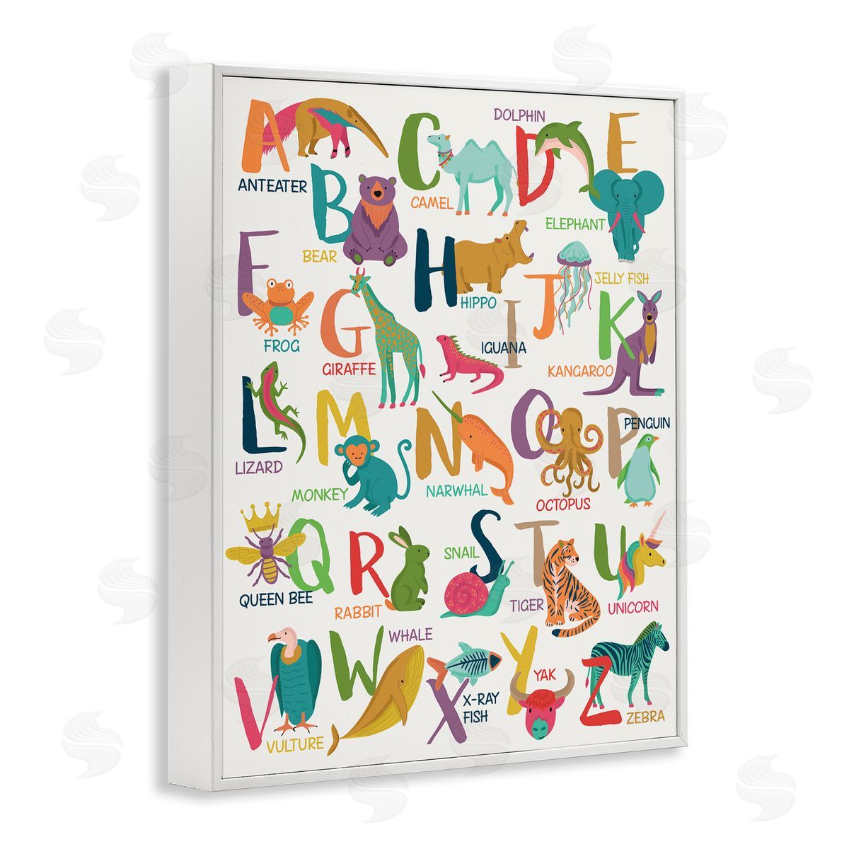 Lisa Perry Whitebutton Joyful Animal Alphabet Kid's Playful ABC Typography
