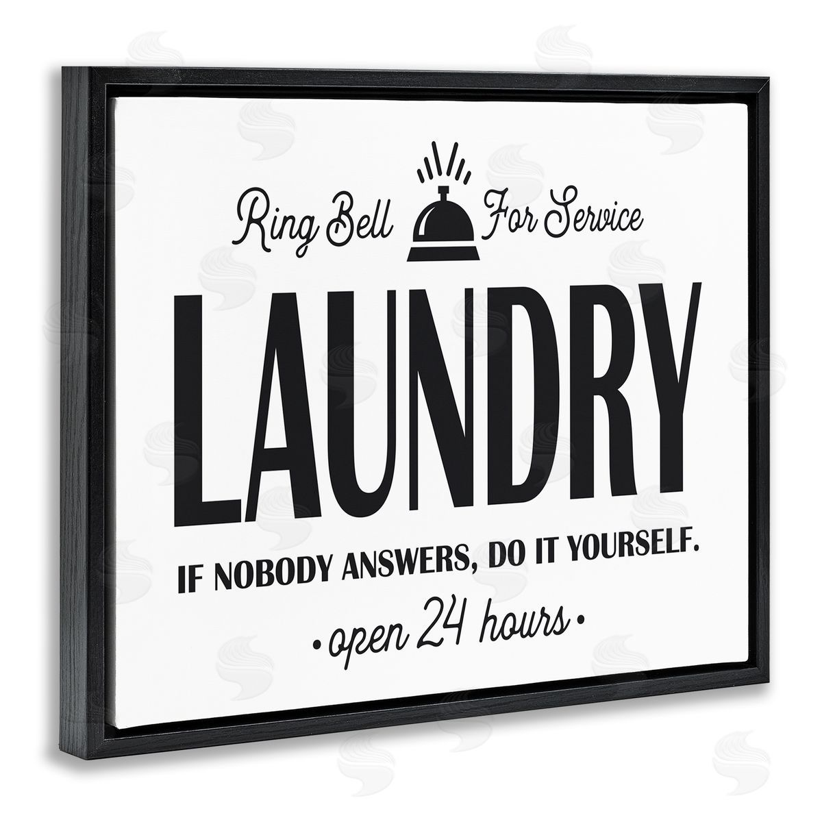 Lettered and Lined Ring Bell for Service Sign Sassy Laundry Phrase