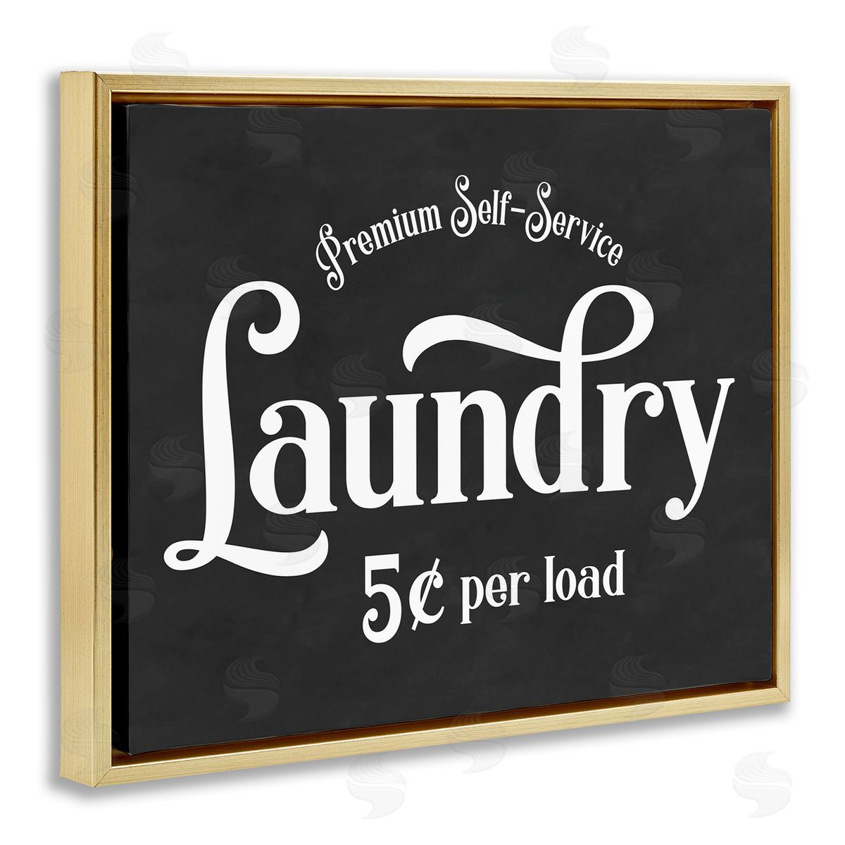 Lettered and Lined Premium Self-Service Laundry Vintage Advertisement Sign