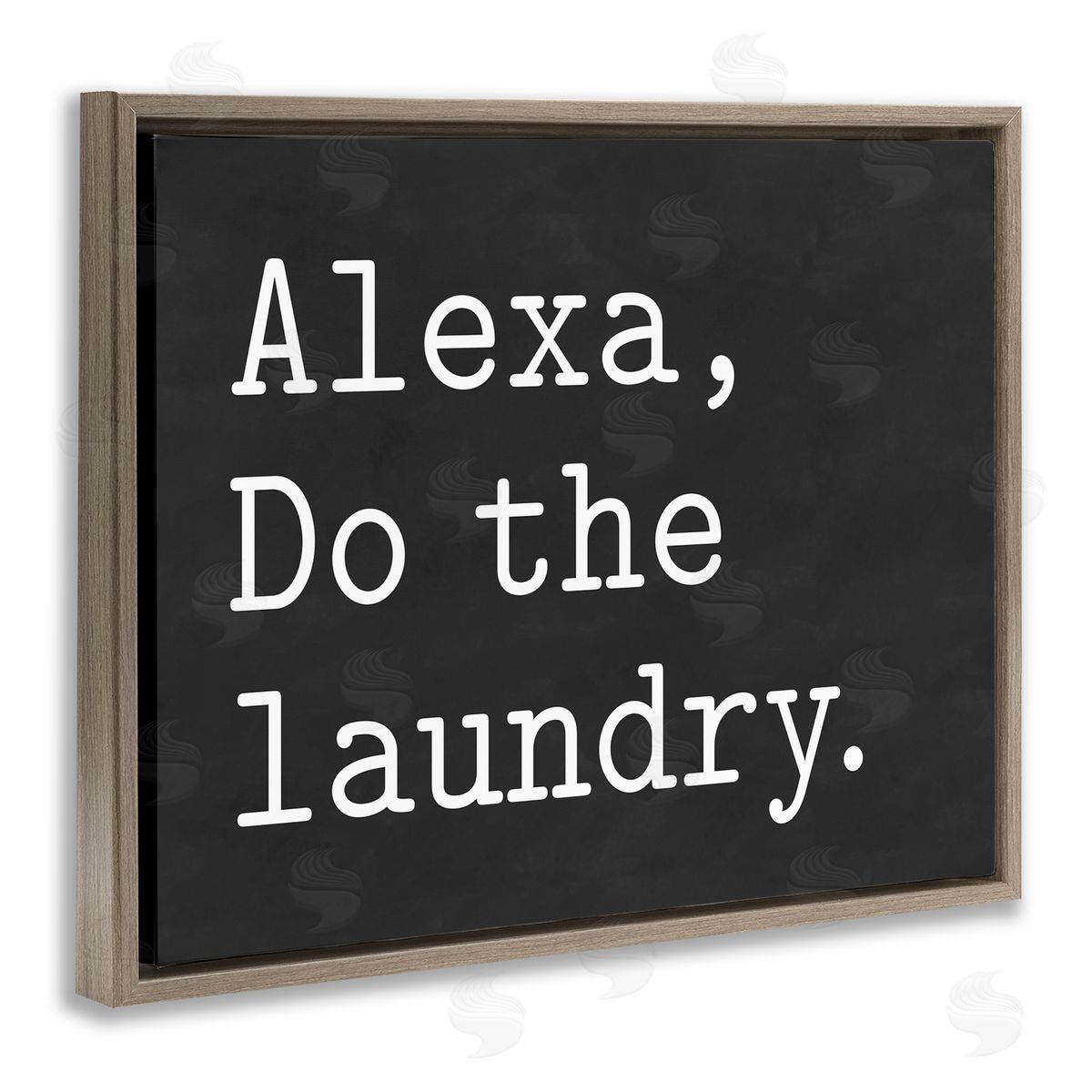 Lettered and Lined Alexa, Do the Laundry Phrase Modern Minimal Typography