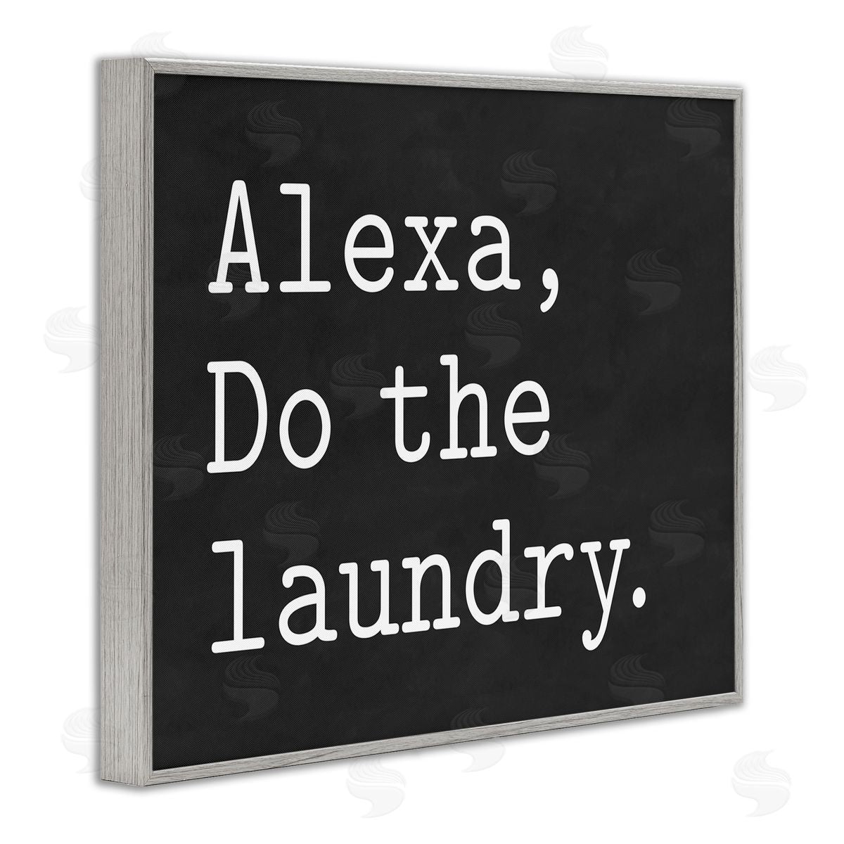 Lettered and Lined Alexa, Do the Laundry Phrase Modern Minimal Typography
