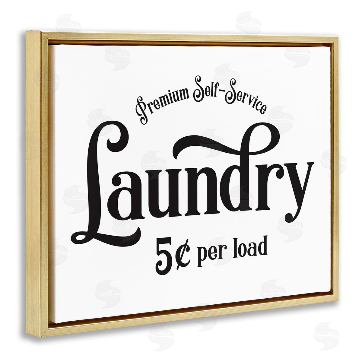 Lettered and Lined Premium Laundry Sign Vintage Advertisement Minimal Typography