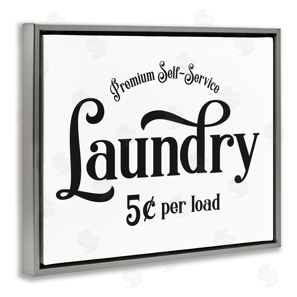Lettered and Lined Premium Laundry Sign Vintage Advertisement Minimal Typography