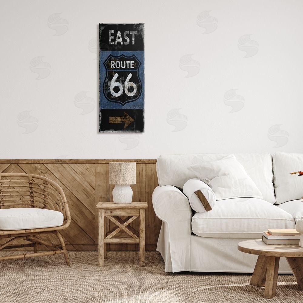 Luke Wilson Route 66 Highway Symbol Blue Right Arrow Directional