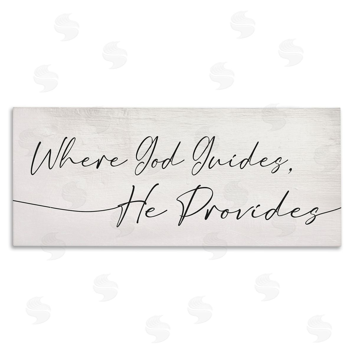 Stupell Studio Where God Guides He Provides Soft Spiritual Proverb