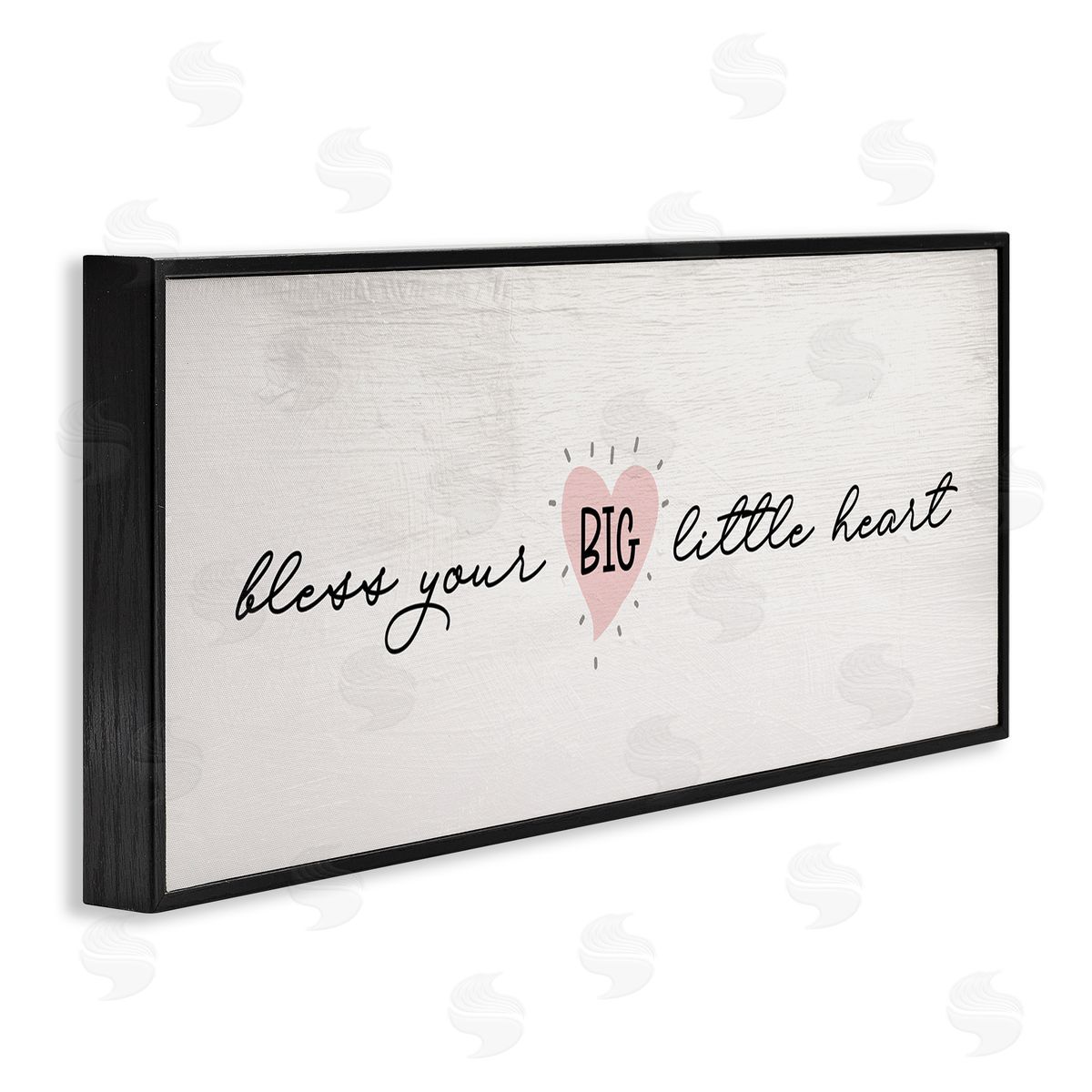 Stupell Studio Bless Your Big Little Heart Phrase Pink Detail