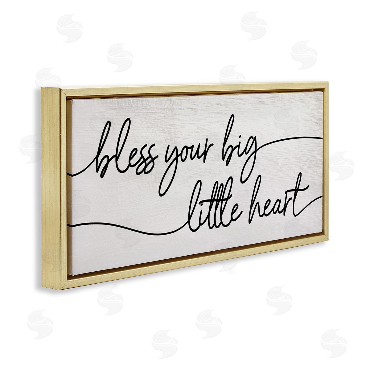 Stupell Studio Your Big Little Heart Phrase Soft Country Script