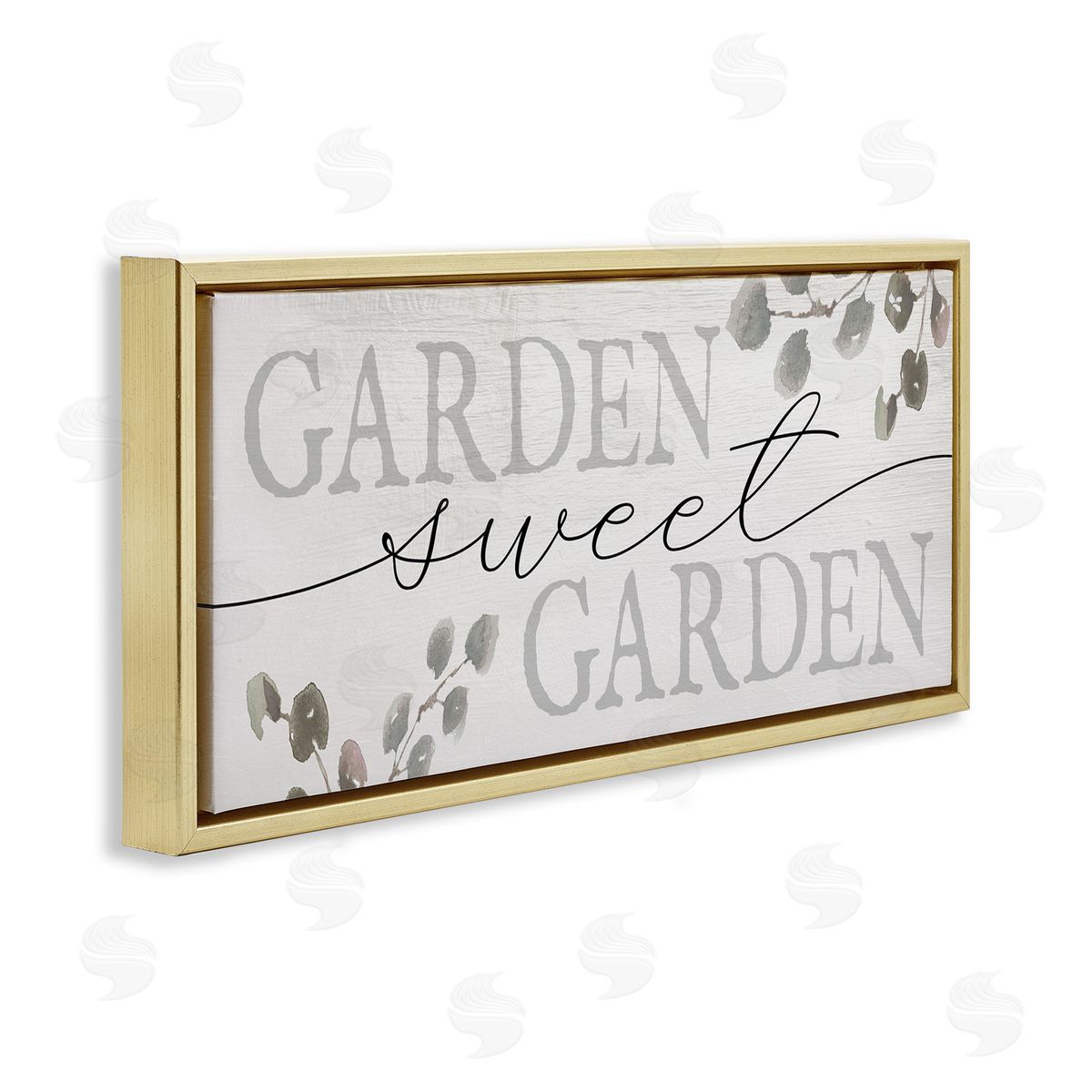 Stupell Studio Garden Sweet Garden Yardwork Phrase Eucalyptus Leaves
