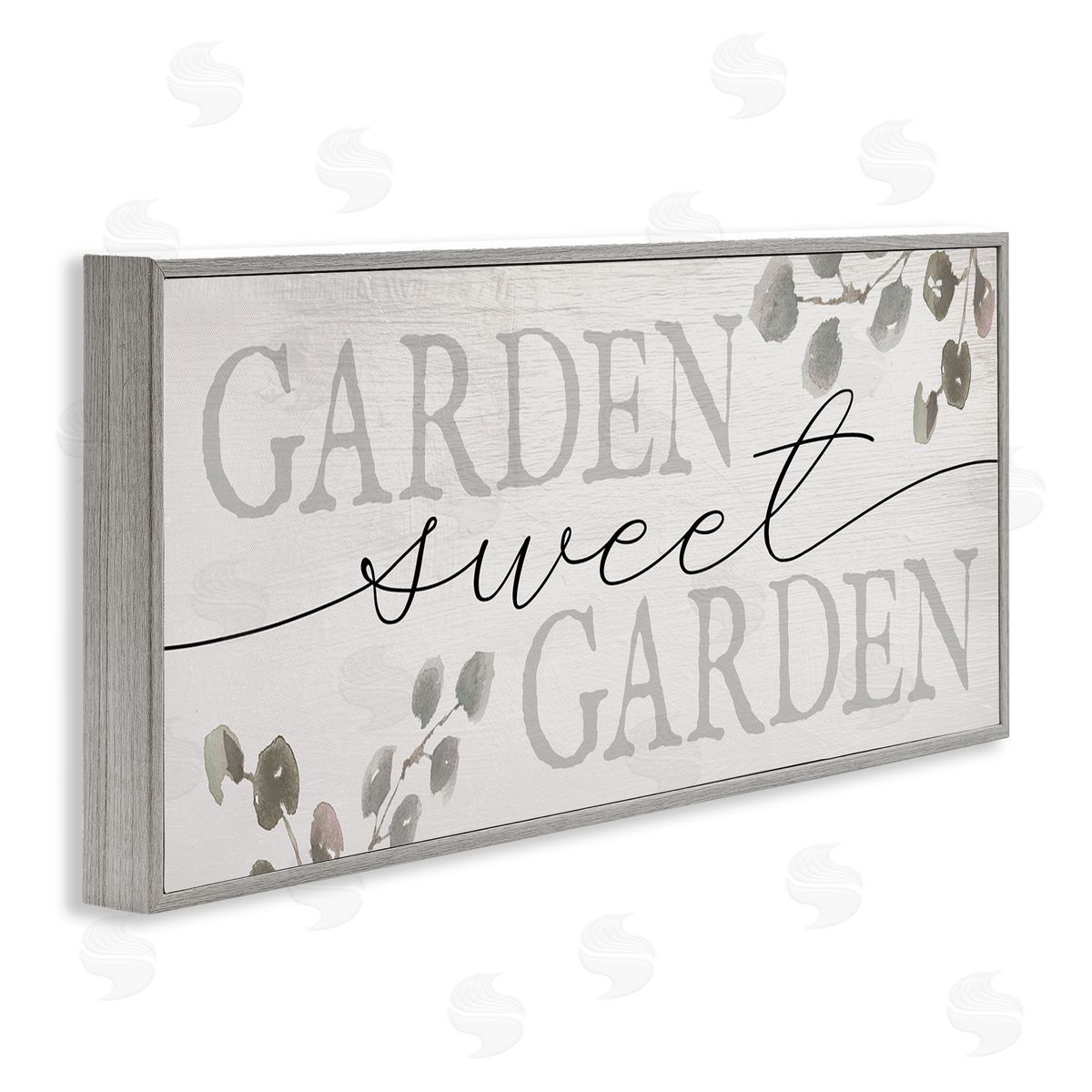 Stupell Studio Garden Sweet Garden Yardwork Phrase Eucalyptus Leaves
