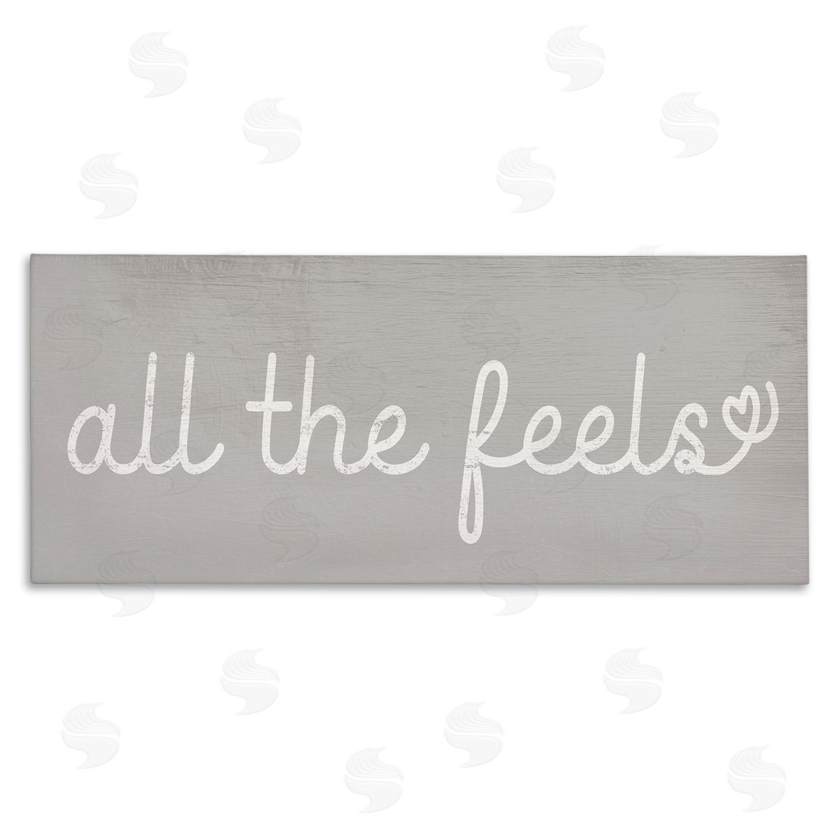 Stupell Studio All The Feels Cute Phrase Heart Icon Typography